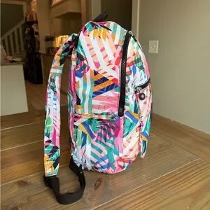 Kipling Chuwy Backpack Bookbag Tropical Patchwork Garden Book Bag Adjustable Kipling | Bags | Kipling Chuwy Backpack Bookbag Tropical  main image 2